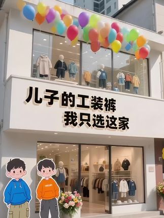 #谁穿谁好看#潮童必备#男童裤子#百搭裤子 #工装裤