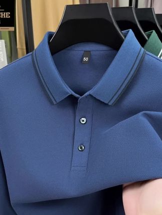 老爷车新款纯棉吸汗长袖polo翻领休闲百搭男装拼色上衣 #八个颜色可选#越看越好看越看越喜欢 #单穿内搭都好看 #男人的衣柜最佳选择