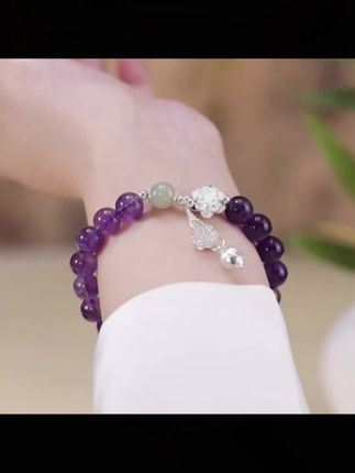 九紫离火紫水晶#手链 多宝紫水晶#手串#生日礼物#七夕#礼物