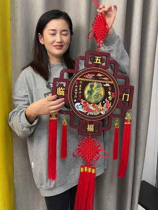 过年过节 乔迁结婚 客厅 茶室 办公室 餐厅 悬挂都好看 #向往的生活9这样 #中秋节快乐 #中国结挂件 #客厅装饰