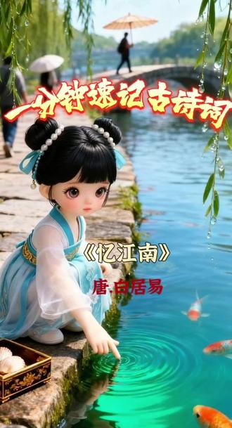 一分钟速记古诗词《忆江南》唐.白居易