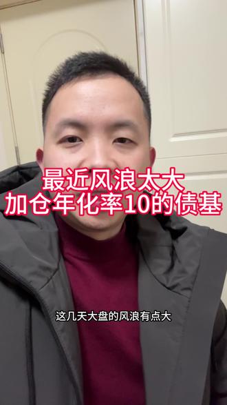 这几天大盘不稳,只有加仓年化率10的债基#基金理财#基金小白#基金入门基础知识