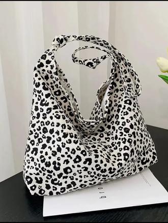 2025升级版双层豹纹包布袋网红时尚百搭休闲旅行肩带可调节斜跨包 ,好看方便又百搭 #包包 #豹纹包包#明星同款 #徐璐同款#实用好物