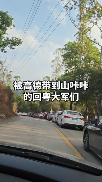 广东大舞台 想战你就来 被高德带到村里也是没招了#返程高峰#中阳高速 #堵车中#高德地图