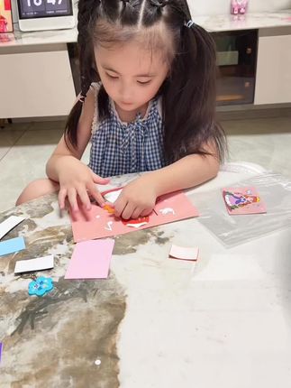 3D立体EVA粘贴画幼儿园益智手工DIY制作材料包早教启蒙室内玩具#母婴好物 #儿童玩具#立体贴画