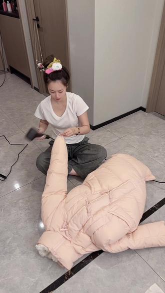 羽绒服醒绒教程!一分钟快速醒!