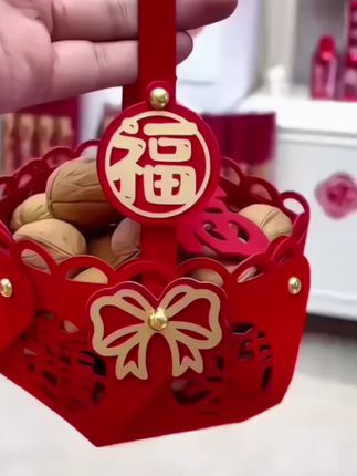 搬新家仪式感不能少,这个#手提篮 为新家增添色彩感#喜庆好看还实用 #乔迁之喜 #福到我家 #喜庆