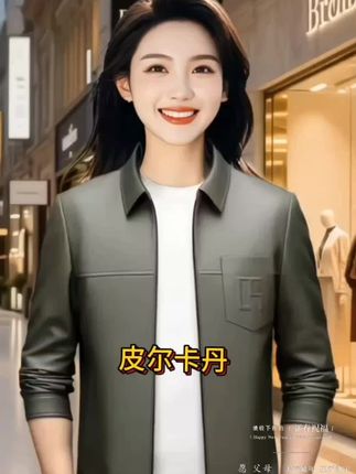 #皮尔卡丹男装 #皮衣外套##男士外套 #时尚穿搭 #谁穿谁好看系列