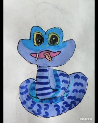 #绘画 #手绘 #简笔画 狂动物成二。蝰蛇盖瑞