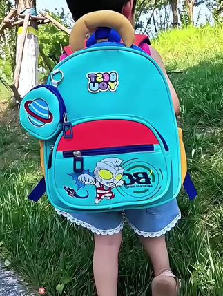 小学生儿童书包护脊减负女孩超轻防水双肩包 #儿童书包#书包 #学生书包