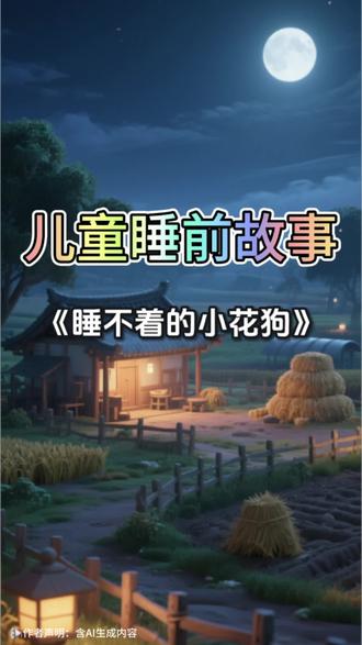 第12集|儿童睡前故事—《睡不着的小花狗》#原创动画 #动画 #早教 #早教动画 #启蒙早教