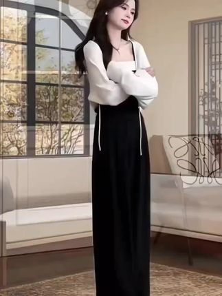 三件套女装潮2025秋季新款韩版套装吊带上衣+显瘦高腰西装阔腿裤