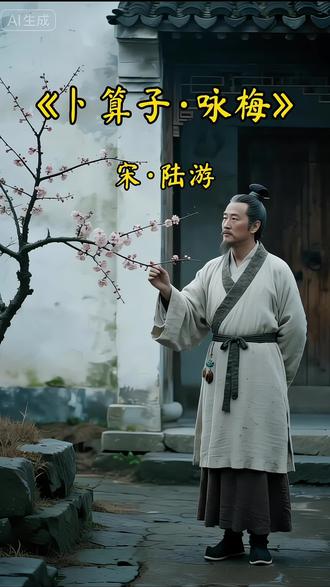 第5集|古诗词|中学生必背古诗词《卜算子·咏梅》(宋·陆游)这是陆游晚年的作品。他一生力主抗金却屡遭排挤,此词借梅花在风雨中独自绽放、清香不改,来比喻自己虽处境孤寂、饱受打击,但高洁的品格与报国志向永不改变。#唐诗宋词 #每日古诗词打卡 #中学必背古诗#经典古诗词欣赏 #陆游