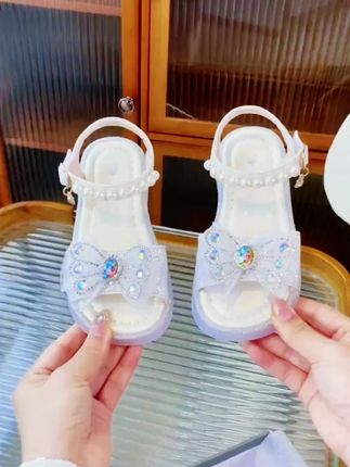 爱莎公主女童凉鞋儿童凉鞋小中大童时尚夏季女孩公主凉鞋防滑 #仙女必备 #女童公主凉鞋 #好穿不累脚 #谁穿谁好看 #好鞋推荐
