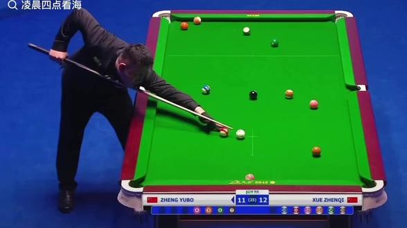 乔氏大事总决赛薛珍麒vs郑宇伯 最终薛珍麒13:11战胜郑宇伯 当然两个人打得都挺好 二哥后面失误挺多的 也恭喜薛珍麒进入总决赛#台球双赛点 #郑宇伯#薛珍麒