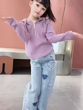 女童洋气休闲套装#简单时尚穿搭分享 #生女儿就是用来打扮的 #穿出自己的风格 #骗你生女儿 #好看衣服都在这里