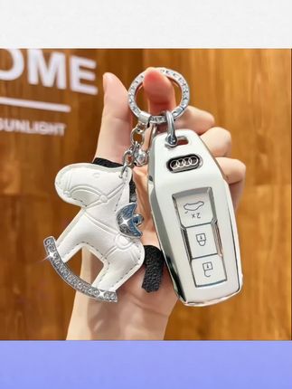 #奥迪钥匙套 适用2025新款奥迪A5L钥匙套全新a5l2.0T汽车高档可爱全包扣壳改装#奥迪A5l #奥迪汽车钥匙套