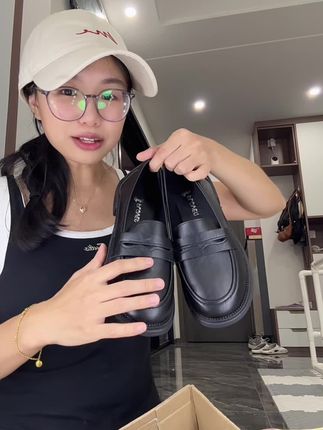 #乐福妈妈鞋 #乐福女鞋软底软面 #乐福女单鞋 #一脚蹬妈妈平底鞋 #一脚蹬妈妈单鞋