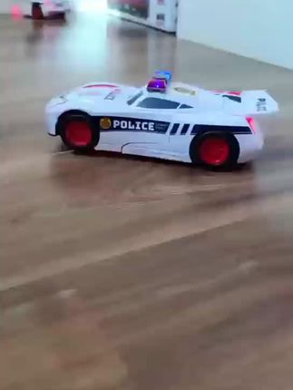 全自动变形警车机器人警汽车炫酷声光万向行驶儿童玩具生日礼物#自动变形警车#孩子的快乐很简单#节日礼物#好物分享