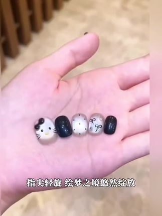 JohonGirls'/琴岛小嫚【铃兰诗梦】法式猫眼显白纯手工穿戴甲美甲片#北京韵生合科技有限公司(涿州工厂) #东莞市明泰电器配件有限公司 #高州市泰明工艺品有限公司 #华烁丰防伪科技有限公司