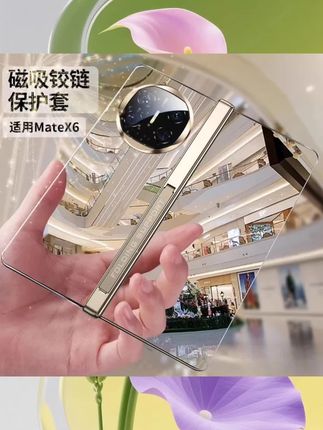 适用华为matex6手机壳新款matex5超薄壳膜一体全包透明防摔折叠屏#手机壳#折叠屏无框透明手机壳#超薄无框透明手机壳