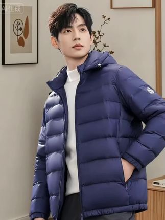 告别臃肿,拥抱温暖!雪中飞男装轻薄羽绒服,采用高品质鸭绒,结合轻量面料,保暖不厚重。连帽款式,防风保暖,从秋末穿到早春,让你活力不减,畅享户外时光。 #强烈推荐 #羽绒服 #羽绒服穿搭 #轻薄羽绒服#男士羽绒服