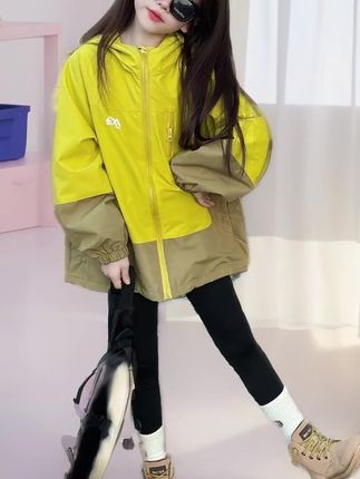 女童超好看韩系外套2025新款女孩洋气炸街秋装儿童运动拼色 #生女儿就要这样穿 #童装搭配每日更新 #高品质童装 #萌宝穿搭