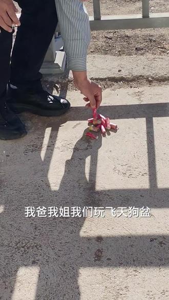 #民间实拍 #新年快乐 #飞天狗盆 我爸灵机一动所导致的,祝大家除夕快乐👍#谁能看出这有什么门道 #这手艺如今很少见了快失传了