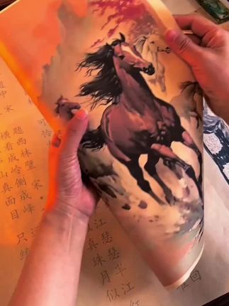 小学初中语文同步,古诗词生字长卷描红字帖,正楷小楷软笔毛笔练字帖#每天进步一点