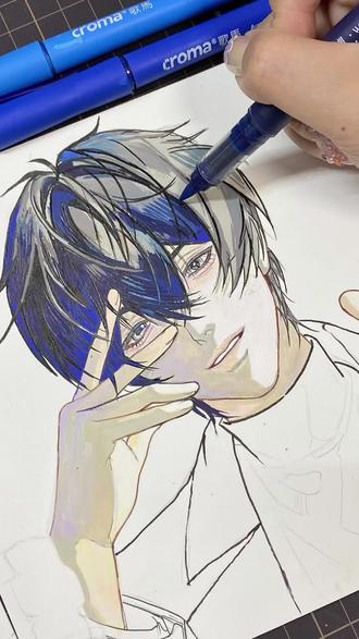 喜欢齐夏的宝子能刷到吗? 🖌️:歌马可换墨
📒:水彩纸
#动漫手绘 #画画过程 #十日终焉 #齐夏 #白羊