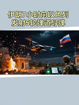 伊朗7小时向以色列发射5轮弹道导弹#国际局势 #军事科普 #伊朗最新消息