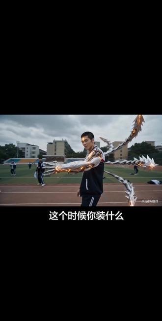 上学时梦里的场景😆#人前显圣 #AI#怪兽入侵校园