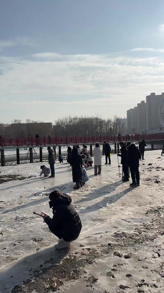 蒲河抛鱼 鱼比人多 管理方撵不走#蒲河抓鱼