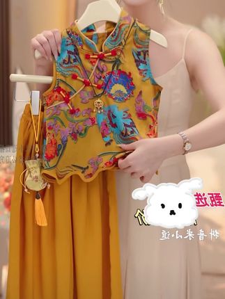 女童国风2025薄款套装夏季新中式中国风裙裤时髦国潮#夏季穿搭 #高品质童装 #儿童穿搭 #生女儿就是用来打扮的 #国风古韵