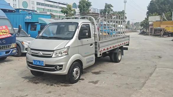 #二手车 2021年1月,长安跨越王X5,单排平板后双轮,1.5机头,3米7车厢