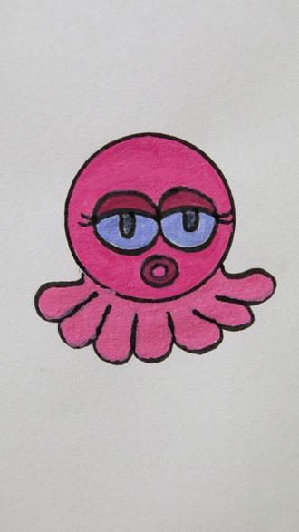 用硬币🪙画小章鱼简笔画🐙!一起来画简单可爱的动物简笔画!#简笔画 #儿童简笔画 #儿童画 #一起学画画 #亲子互动 @抖音小助手