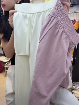 【运补6-10】冰丝奶芙裤女夏季薄款高腰垂感宽松直筒休闲慵懒阔腿裤#直筒裤#高腰显瘦#休闲百搭#阔腿裤#奶芙裤@DOU+小助手 @DOU+上热门