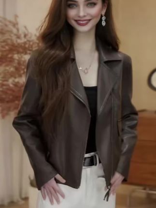 2025新款修身显瘦皮衣女款爆款休闲时尚百搭机车外套复古女 #时尚潮流#休闲又百搭 #皮衣外套#好物推荐🔥 #爆款热卖中 @DOU+小助手 @DOU+好生意