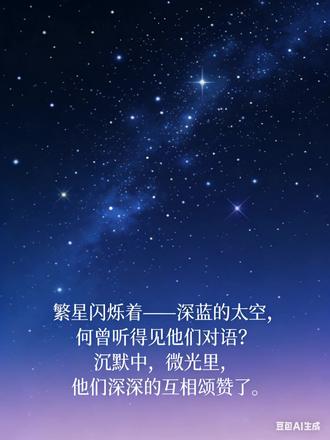 冰心 《繁星1—8》#古诗配画 #文中有画