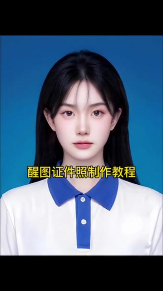 醒蓝证件照制作教程来了 学生蓝底证件照教程#醒蓝ai证件照 #蓝底证件照 #韩式证件照 #即梦ai #蓝底证件照一键生成