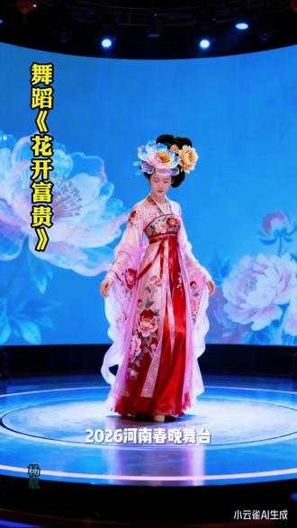 2026河南春晚:绝美古装女子舞台惊艳亮相