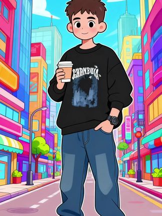 #原创视频 #出街穿搭 #高品质童装 #圆领卫衣男童 男童卫衣春秋洋气宽松2025中大童休闲韩版长袖洋气儿童春季圆领潮#男宝穿搭