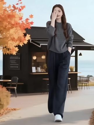 #早秋长袖t恤 #女装穿搭 #春秋穿搭 #穿搭技巧 #穿搭分享