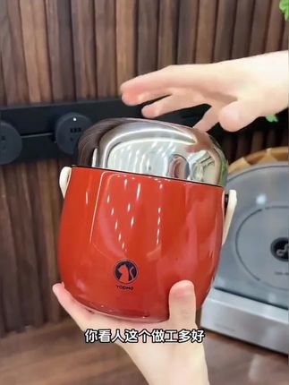 316不锈钢保温饭盒来了,保温12小时,盖子能当做饭碗,不撒汤不漏水,送餐具保温袋#保温饭盒 #保温桶 #带饭