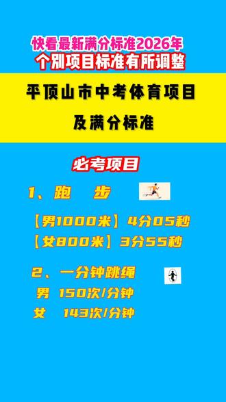 最新标准!个别项目标准有所调整