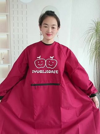 轻薄防水罩衣@DOU+小助手 #围裙 #罩衣围裙 #围裙 #每日分享 #必备好物