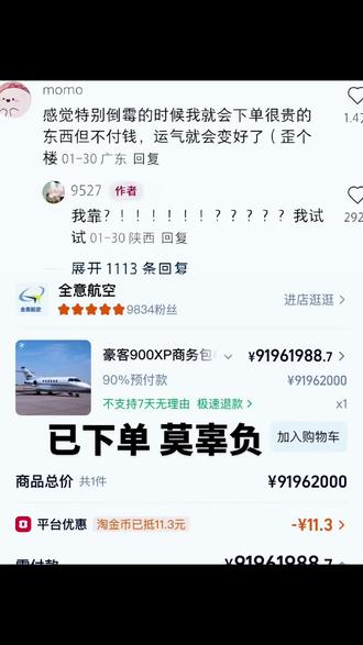 已下单 莫辜负 #飞机#转运#玄学文化