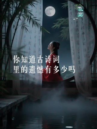 你知道古诗词里的遗憾有多少吗#枕上诗书#好书分享#智慧人生 #古诗词的魅力