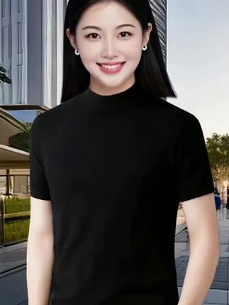 #抖音热点小助手。#上衣穿搭 #百搭上衣 #针织衫#