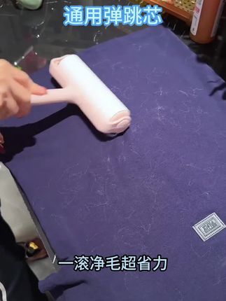 #好物推荐🔥 粘毛器滚筒床上头发清理滚刷黏猫毛狗毛可撕式替换卷纸